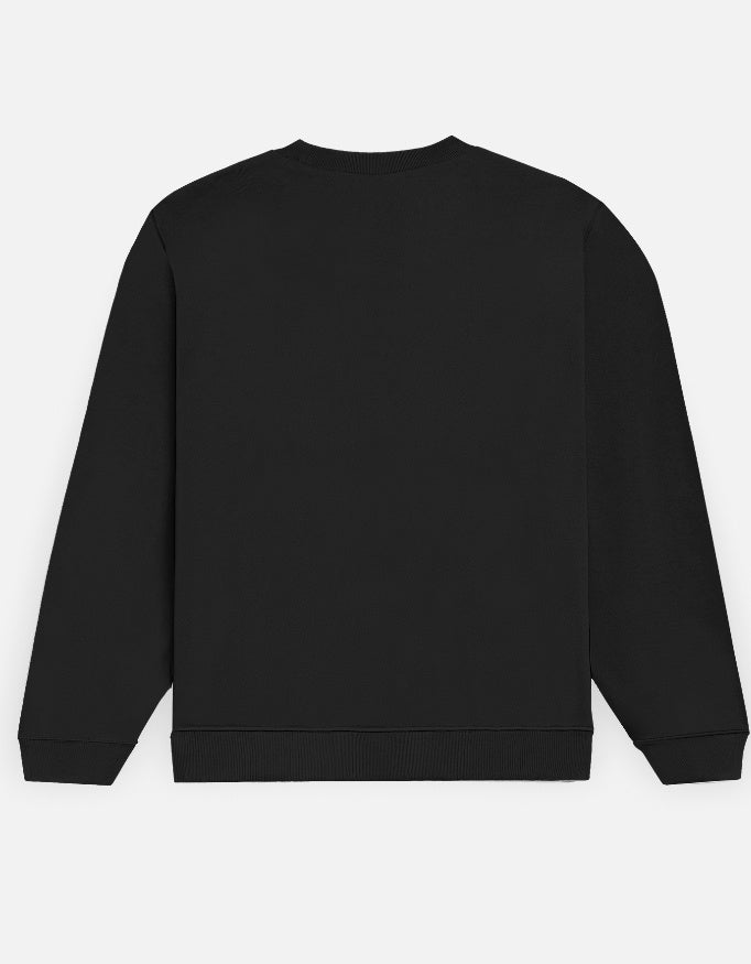 Noir & Lin Still Form Sweatshirt in Black - back view