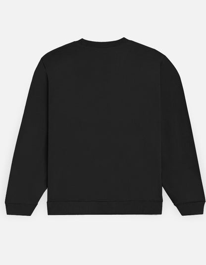 Noir & Lin Still Form Sweatshirt in Black - back view