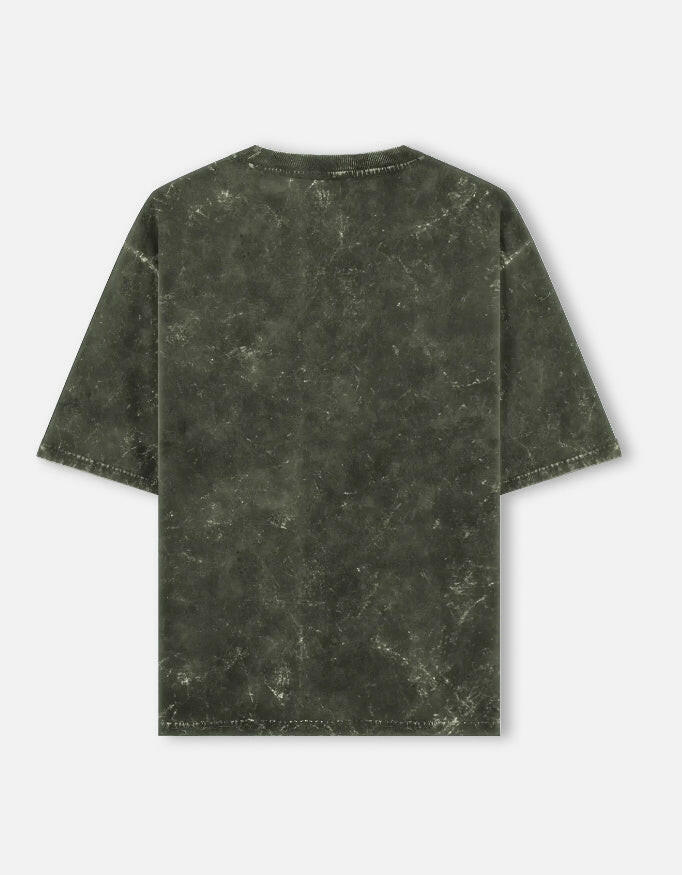 Vintage "Since 1981"-Acid-Wash Oversized Tee – Noir & Lin India