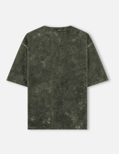 Vintage "Since 1981"-Acid-Wash Oversized Tee – Noir & Lin India