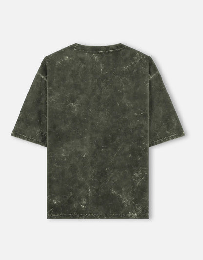 Retro Grunge Mario-Acid-Wash Oversized Tee – Noir & Lin India