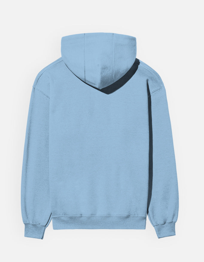 Noir & Lin N&L Made For More Hoodie in Baby Blue - back view