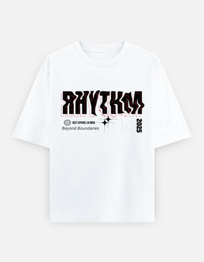 Rhythm Oversized T-Shirt – Noir & Lin India White