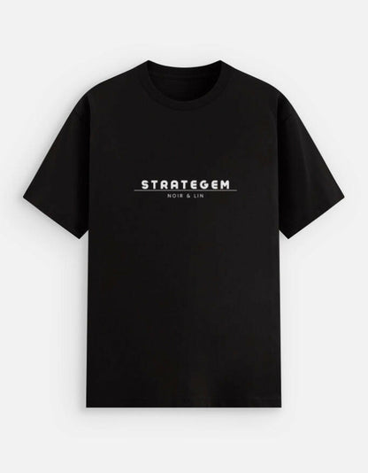 STRATAGEM – Stretch T-shirt – Noir & Lin India Black