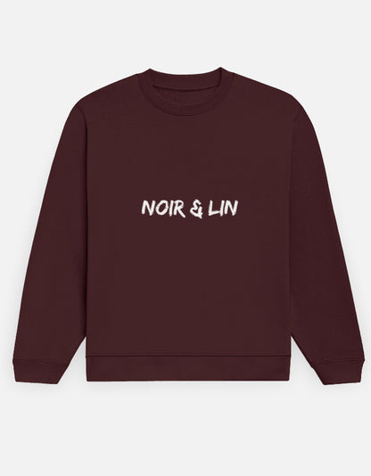 Noir & Lin Signature Sweatshirt – Noir & Lin India Maroon