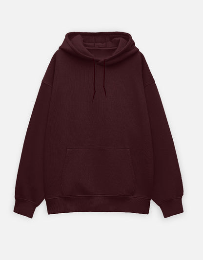 Unisex Oversized Hoodie – Noir & Lin India Maroon