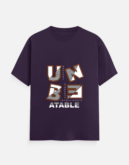 Unbeatable Graphic T‑Shirt – Noir & Lin India Purple