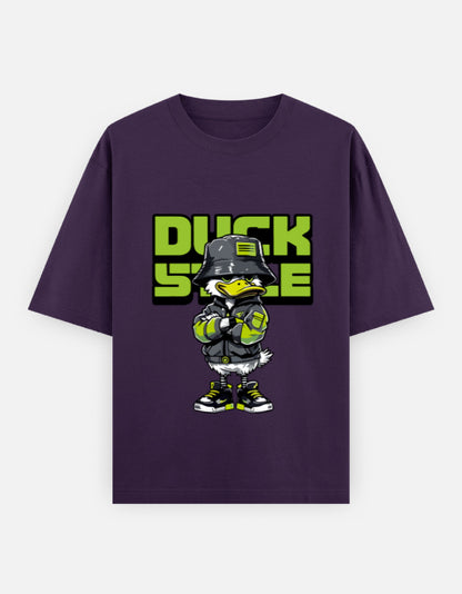 Duck Style Oversized Heavyweight T-Shirt – Noir & Lin India Purple
