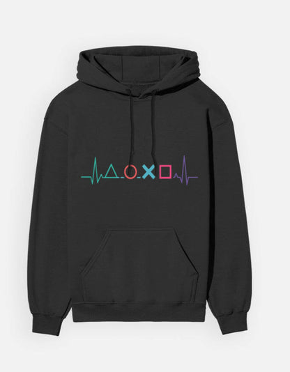 PlayStation Heartbeat - Hoodie – Noir & Lin India Black