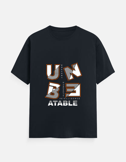 Unbeatable Graphic T‑Shirt – Noir & Lin India Navy Blue