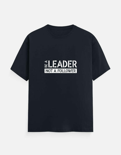 BE A LEADER Unisex T-Shirt – Noir & Lin India Navy Blue