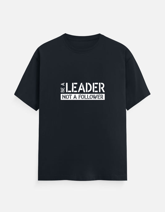 BE A LEADER Unisex T-Shirt – Noir & Lin India Navy Blue