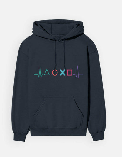 PlayStation Heartbeat - Hoodie – Noir & Lin India Navy Blue