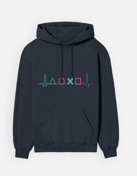 PlayStation Heartbeat - Hoodie – Noir & Lin India Navy Blue
