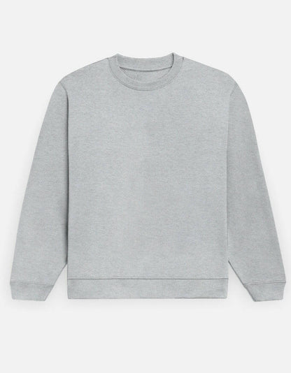 Solid Sweatshirt – Noir & Lin India Grey Melange