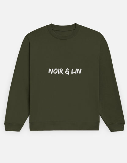 Noir & Lin Signature Sweatshirt – Noir & Lin India Olive Green