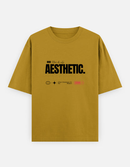 Aesthetic Oversized T-Shirt – Noir & Lin India Mustard Yellow