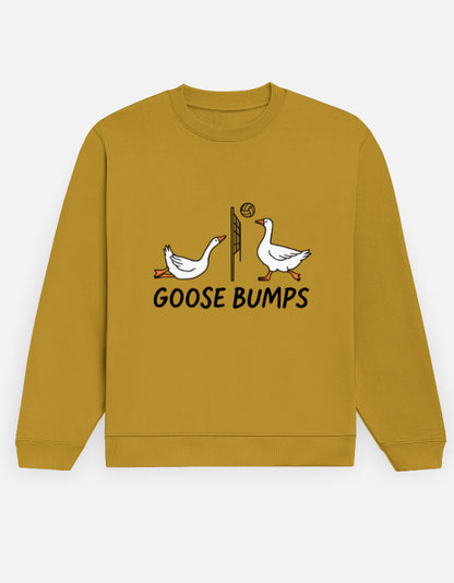 Goose Bumps – Sweatshirt – Noir & Lin India Mustard Yellow