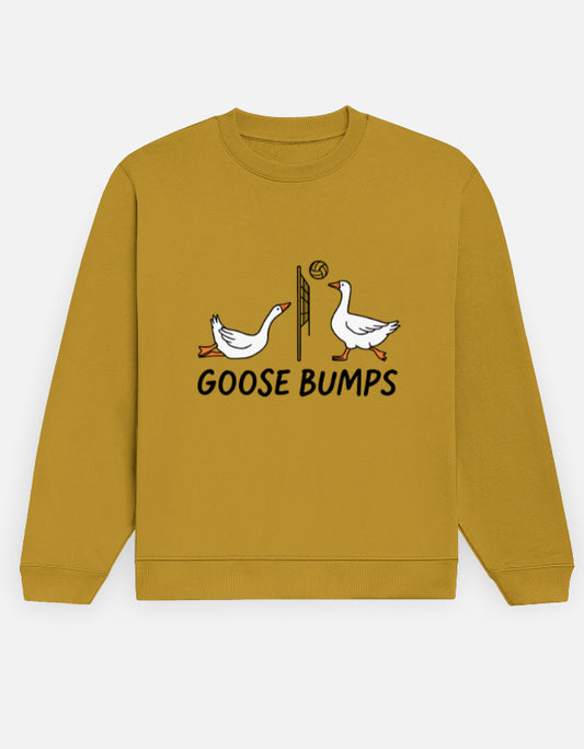 Goose Bumps – Sweatshirt – Noir & Lin India Mustard Yellow