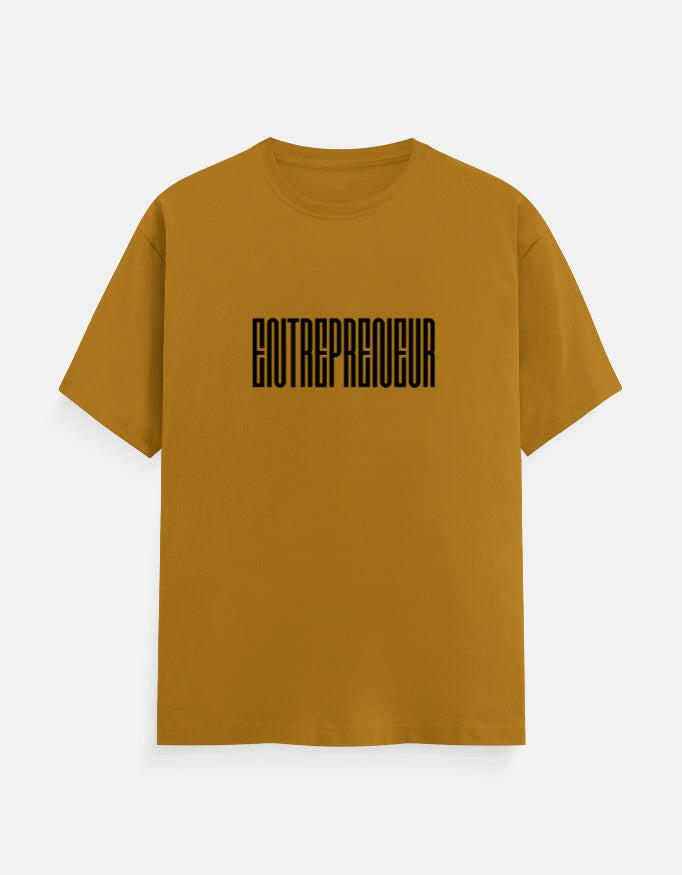 Entrepreneur Unisex T-Shirt – Noir & Lin India Mustard Yellow