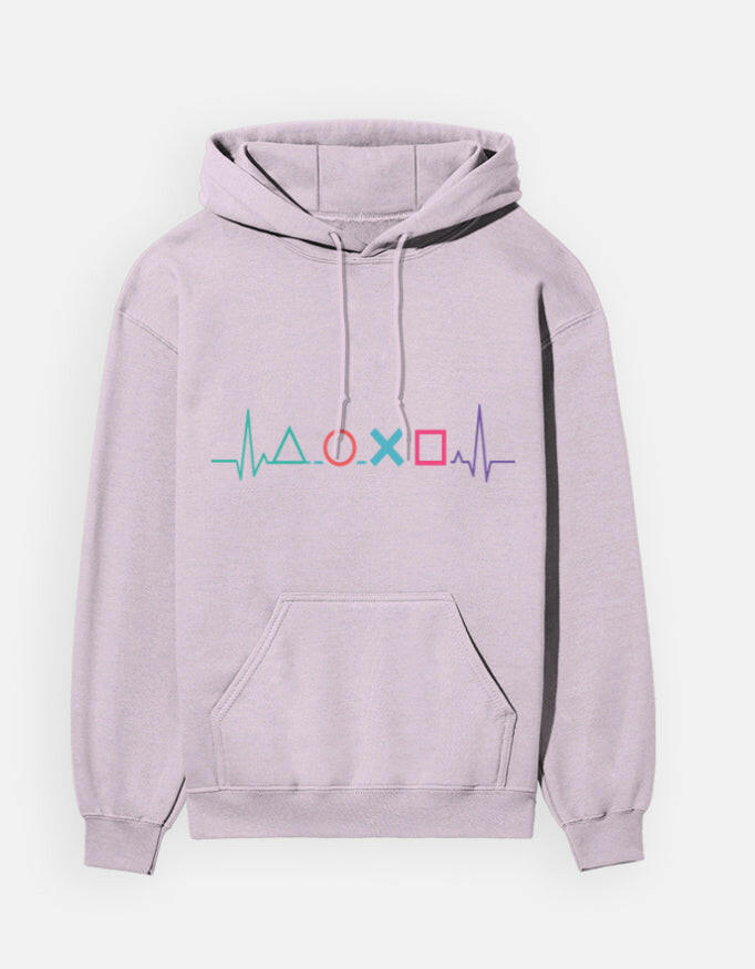 PlayStation Heartbeat - Hoodie – Noir & Lin India Light Baby Pink