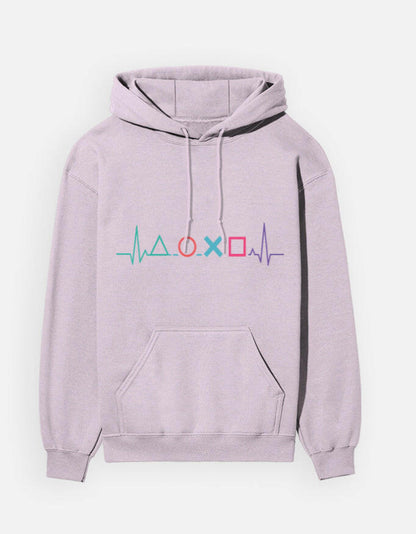 PlayStation Heartbeat - Hoodie – Noir & Lin India Light Baby Pink