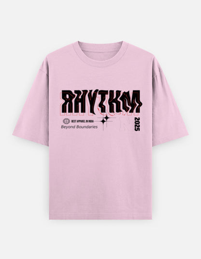 Rhythm Oversized T-Shirt – Noir & Lin India Light Baby Pink