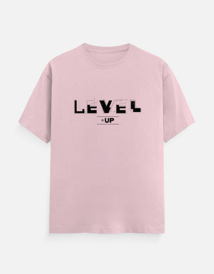 Level-Up T-Shirt – Noir & Lin India Light Baby Pink