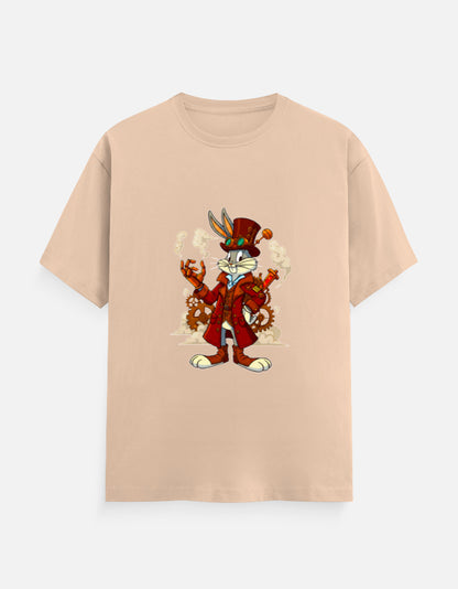 Steampunk Bugs Bunny T-Shirt – Noir & Lin India Peach