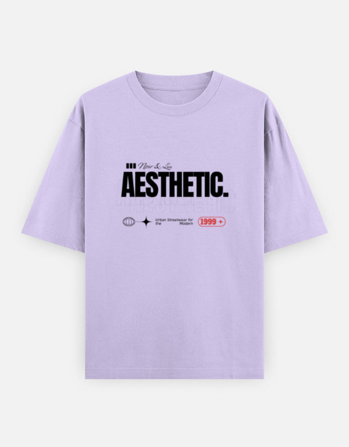 Aesthetic Oversized T-Shirt – Noir & Lin India Lavender