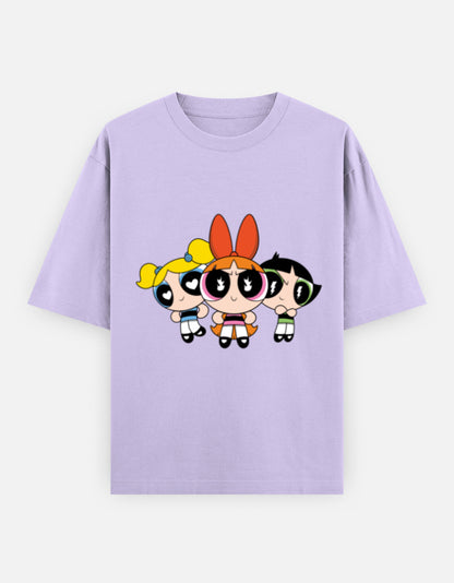 Powerpuff Girls Front & Back Print – Noir & Lin India Lavender
