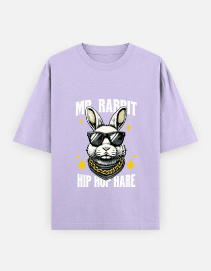 Mr. Rabbit Hip Hop Hare Oversized T-Shirt – Noir & Lin India Lavender