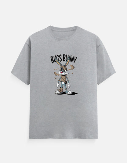 Bugs Bunny T-Shirt – Noir & Lin India Grey Melange