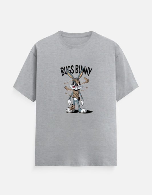 Bugs Bunny T-Shirt – Noir & Lin India Grey Melange