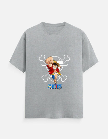 one piece T-Shirt – Noir & Lin India Grey Melange