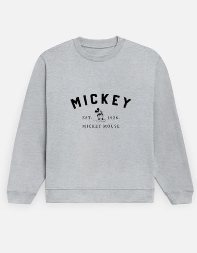 Mickey Vintage Sweatshirt – Noir & Lin India Grey Melange