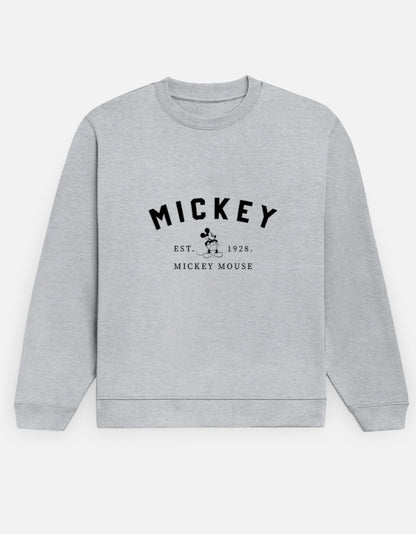 Mickey Vintage Sweatshirt – Noir & Lin India Grey Melange