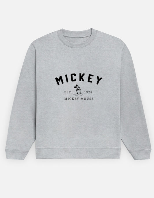 Mickey Vintage Sweatshirt – Noir & Lin India Grey Melange