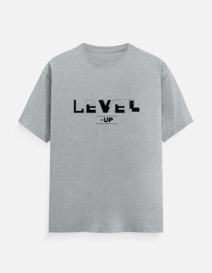 Level-Up T-Shirt – Noir & Lin India Grey Melange