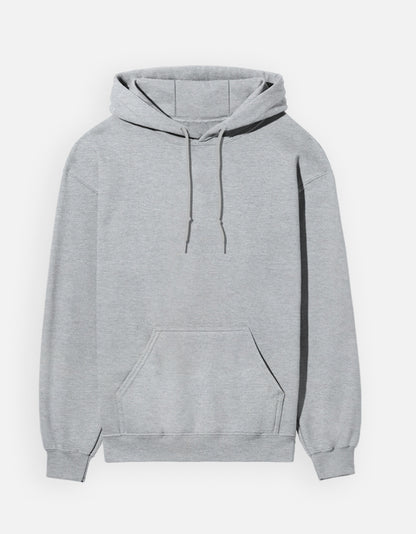 Unisex Hoodie – Noir & Lin India Grey Melange