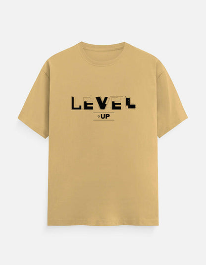 Level-Up T-Shirt – Noir & Lin India Beige