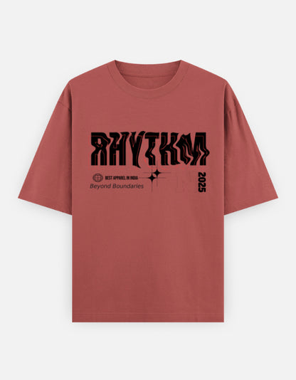 Rhythm Oversized T-Shirt – Noir & Lin India Coral