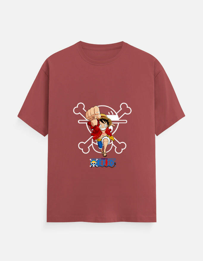 one piece T-Shirt – Noir & Lin India Coral
