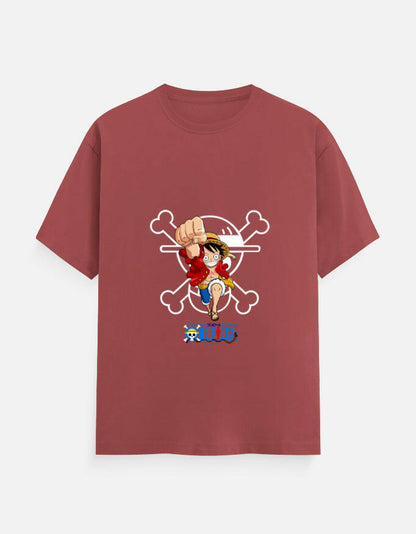 one piece T-Shirt – Noir & Lin India Coral