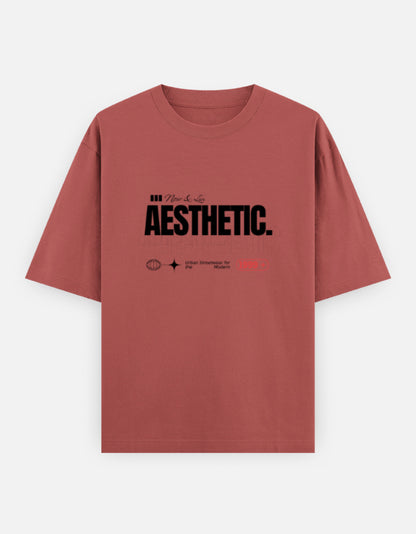 Aesthetic Oversized T-Shirt – Noir & Lin India Coral