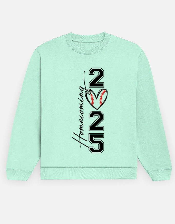 Homecoming 2025 Sweatshirt – Noir & Lin India Mint