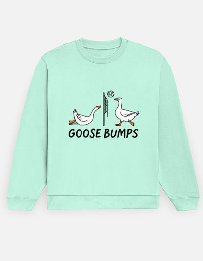 Goose Bumps – Sweatshirt – Noir & Lin India Mint