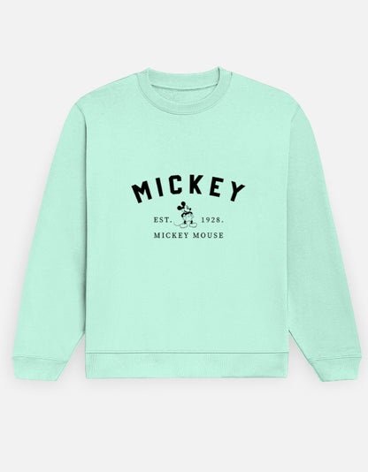 Mickey Vintage Sweatshirt – Noir & Lin India Mint