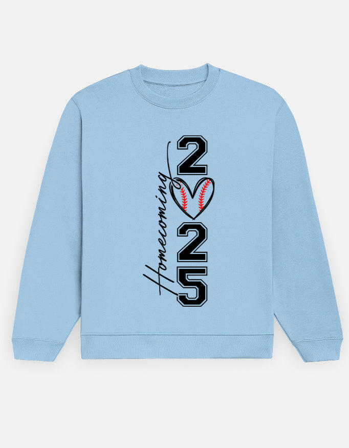 Homecoming 2025 Sweatshirt – Noir & Lin India Baby Blue