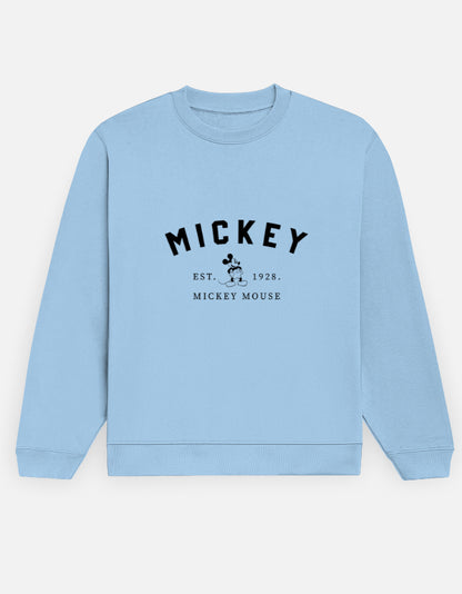 Mickey Vintage Sweatshirt – Noir & Lin India Baby Blue
